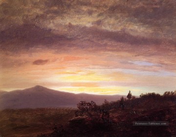 Mont Ktaadn Paysage Fleuve Hudson Frederic Edwin Eglise Peinture à l'huile